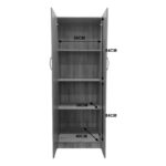 Ντουλάπα δίφυλλη Lego pakoworld σε sonoma-λευκή απόχρωση 60x42x180εκ - Image 5