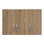 Πατάρι ντουλάπας τρίφυλλο Lego pakoworld σε sonoma απόχρωση 90x41.5x60εκ - Image 3