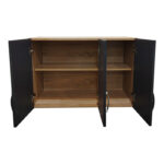 Πατάρι ντουλάπας τρίφυλλο Lego pakoworld σε sonoma-ανθρακί απόχρωση 90x41.5x60εκ - Image 2