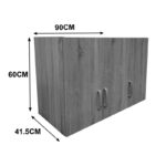 Πατάρι ντουλάπας τρίφυλλο Lego pakoworld σε sonoma-λευκή απόχρωση 90x41.5x60εκ - Image 4