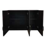 Ντουλάπα τρίφυλλη με 2 συρτάρια και πατάρι Lego pakoworld σε wenge απόχρωση 90x42x240εκ - Image 2