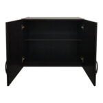 Ντουλάπα δίφυλλη με 2 συρτάρια και πατάρι Lego pakoworld σε wenge απόχρωση 80x42x240εκ - Image 2