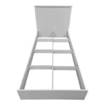 Κρεβάτι Athos pakoworld σε λευκή απόχρωση 90x190εκ - Image 3