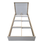 Κρεβάτι Athos pakoworld σε sonoma-λευκό απόχρωση 90x190εκ - Image 3