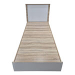 Κρεβάτι Athos pakoworld σε sonoma-λευκό απόχρωση 90x190εκ - Image 4