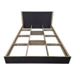 Κρεβάτι Athos pakoworld σε sonoma-ανθρακί απόχρωση 160x200εκ - Image 3