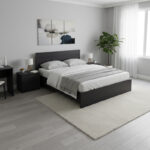 Κρεβάτι Athos pakoworld σε wenge απόχρωση 160x200εκ