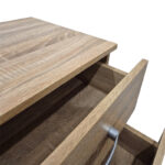 Κομοδίνο Athos pakoworld σε sonoma απόχρωση 48x40x41.5εκ - Image 4