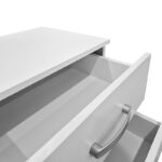 Κομοδίνο Athos pakoworld σε λευκή απόχρωση 48x40x41.5εκ - Image 4