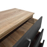 Συρταριέρα Athos pakoworld σε sonoma-ανθρακί απόχρωση 80x40x79εκ - Image 3