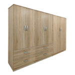 Ντουλάπα εξάφυλλη Lego pakoworld sonoma 240x42x180εκ - Image 2