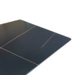 Τραπέζι Mapele pakoworld μαύρη όψη μαρμάρου με μαύρα μεταλλικά πόδια 180x90x75εκ - Image 3