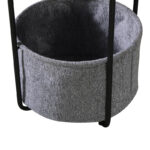 Βοηθητικό τραπέζι Fredami pakoworld μαύρο μαρμάρου Φ40x50εκ - Image 3