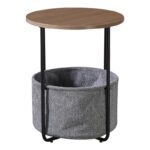 Βοηθητικό τραπέζι Fredami pakoworld sonoma Φ40x50εκ