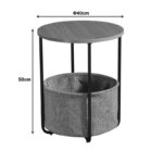 Βοηθητικό τραπέζι Fredami pakoworld sonoma Φ40x50εκ - Image 3