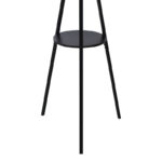 Καλόγερος Denner pakoworld μέταλλο σε μαύρη απόχρωση 48.5x48.5x180εκ - Image 2