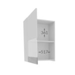 Σύνθεση τηλεόρασης Morocco Λευκό-Χρυσό Δρυς 175x39x113.5cm - Image 2