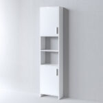 ΣΤΗΛΗ ΜΠΑΝΙΟ ALON 2 Επιδαπέδια Λευκό 3CAL040WH2 με 2 πόρτες, 40x20x170