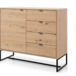 Μπουφές Amber χρώμα φυσικό Artisan 103x89x39cm