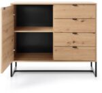 Μπουφές Amber χρώμα φυσικό Artisan 103x89x39cm - Image 2