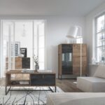 Τραπεζάκι dark χρώμα Βελανιδιά+black stone 104x68x44cm - Image 2