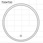 Καθρέφτης EVELYN  Στρόγγυλος LED 70X70 3MEVE070LED - Image 3