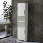 ΣΤΗΛΗ ΜΠΑΝΙΟ ALON 2 Επιδαπέδια Λευκό 3CAL040WH2 με 2 πόρτες, 40x20x170 - Image 4