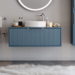 Πάγκος HOLE Μπλε MDF 18mm Λάκα 100 S3BHOL100BL 101x50x37cm