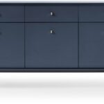 Μπουφές Mono χρώμα μπλε 154x83x39cm