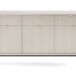 Μπουφές Nova Λευκό Kazmir + Ανθρακί 154x83x39cm