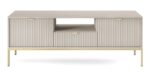 Έπιπλο τηλεόρασης Nova Λευκό Kazmir + Χρυσό 154x56x39cm