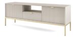 Έπιπλο τηλεόρασης Nova Λευκό Kazmir + Χρυσό 154x56x39cm - Image 2