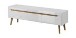 Έπιπλο τηλεόρασης Nordi Λευκό + Higloss λευκό + Riviera 160x50x40cm