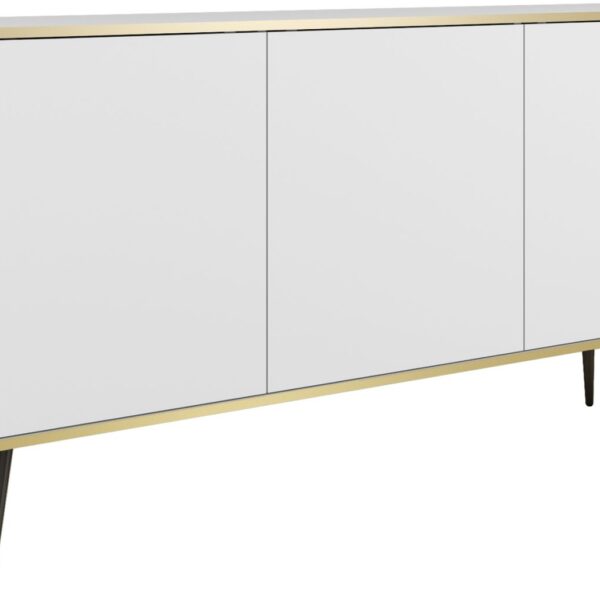 Μπουφές Oro λευκό + μαύρο 160x85x39cm