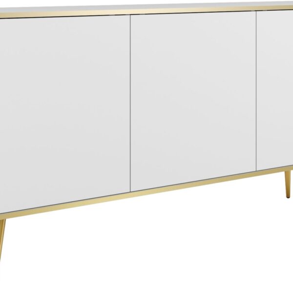 Μπουφές Oro λευκό με χρυσό 160x85x39cm