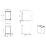 ΕΡΜΑΡΙΟ INOX ΓΙΑ ΦΙΑΛΗ EX7-45 PR - χωρίς πάγκο - Image 5
