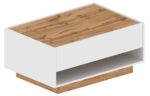 Τραπεζάκι σαλονιού με συρτάρι ERNI λευκό 90x60x40cm (MxBxY)