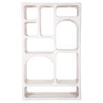 ΒΙΒΛΙΟΘΗΚΗ HANDYR HM9707 ΜΑΣΙΦ ΞΥΛΟ MANGO ΣΕ ΛΕΥΚΟ ΧΡΩΜΑ 100x35x165Yεκ. - Image 3