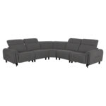 ΓΩΝΙΑΚΟΣ ΚΑΝΑΠΕΣ ΜΕ RECLINE ORACLE HM3290.01 ΓΚΡΙ ΥΦΑΣΜΑ 260x260x90(κάθισμα)x94Υεκ.