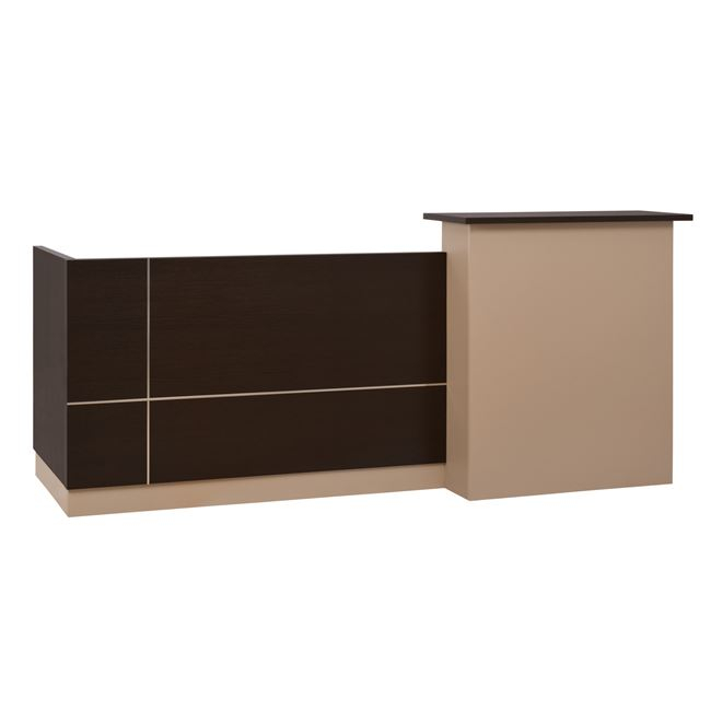 grafeio-ypodochis-240x82-wenge-mpez-hm20 ΓΡΑΦΕΙΟ ΥΠΟΔΟΧΗΣ DALTON HM2068.01 ΜΕΛΑΜΙΝΗ ΣΕ WENGE-ΜΠΕΖ 240x80x106Υεκ. - Image 1