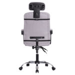 ΚΑΡΕΚΛΑ ΓΡΑΦΕΙΟΥ CRONER HM1196.02 ΓΚΡΙ MESH-ΜΕΤΑΛ.ΒΑΣΗ 58x67x124Υεκ. - Image 5