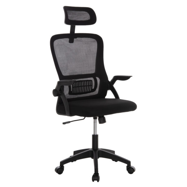ΚΑΡΕΚΛΑ ΓΡΑΦΕΙΟΥ BLAZER HM1205.01 ΜΑΥΡΟ MESH-ΜΑΥΡΟΣ ΣΚΕΛΕΤΟΣ 60x58x110-130Υεκ.