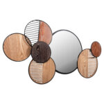 ΚΑΘΡΕΠΤΗΣ ΤΟΙΧΟΥ ΣΤΡΟΓΓΥΛΟΣ DAVION HM4217 MDF-BLACK METAL 123x5x63Υεκ. - Image 3