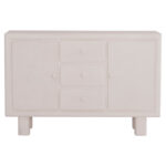 ΜΠΟΥΦΕΣ ΣΕΙΡΑ SANTORINI HM18048 MDF ΣΕ ΥΠΟΛΕΥΚΟ ΧΡΩΜΑ-3 ΣΥΡΤΑΡΙΑ & 2 ΠΟΡΤΕΣ 120x38x80Υεκ. - Image 3