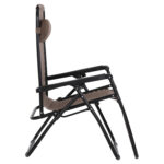 ΠΟΛΥΘΡΟΝΑ RELAX COMPANION HM5095.14 ΣΑΜΠΑΝΙ TEXTILENE-ΜΑΥΡΟ ΜΕΤΑΛΛΟ 67x145x110Υεκ. - Image 5