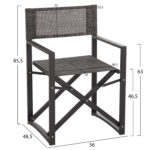 ΠΟΛΥΘΡΟΝΑ ΣΚΗΝΟΘΕΤΗ ΑΛΟΥΜΙΝΙΟΥ DUPRE HM5094.01 ΓΚΡΙ 57x48,5x85.5Yεκ - Image 2