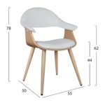 ΠΟΛΥΘΡΟΝΑΚΙ ΣΥΝΕΡΓΑΣΙΑΣ SUPERIOR PRO HM1111.02 SONAMA-ΑΣΠΡO PU 55x50x78Yεκ. - Image 2