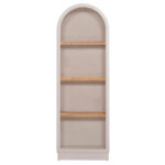 ΡΑΦΙΕΡΑ ΣΕΙΡΑ SANTORINI HM18045 MDF ΥΠΟΛΕΥΚΟ-ΡΑΦΙΑ ΞΥΛΟ ΕΛΑΤΟΥ ΦΥΣΙΚΟ 60x38,5x179Υεκ. - Image 3
