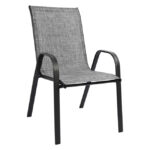 ΣΕΤ ΤΡΑΠΕΖΑΡΙΑ ΓΚΡΙ  ΜΕΤΑΛΛΙΚΗ 7ΤΜΧ ΜΕ 6ΚΑΡΕΚΛΕΣ ΚΑΙ ΤΡΑΠΕΖΙ 160Χ90 HM5206.01 - Image 3