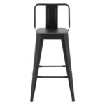 ΣΚΑΜΠΟ ΜΕΣΑΙΟΥ ΥΨΟΥΣ ΜΕΤΑΛΛΙΚΟ MELITA ΜΕ ΠΛΑΤΗ ΣΕ ΜΑΥΡΟ ΜΑΤ HM8574.32 42x42x89,5Υ εκ. - Image 3